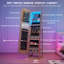 360° Rotating Jewelry Cabinet with RGB LED Mirror, Lock & Storage-171275250