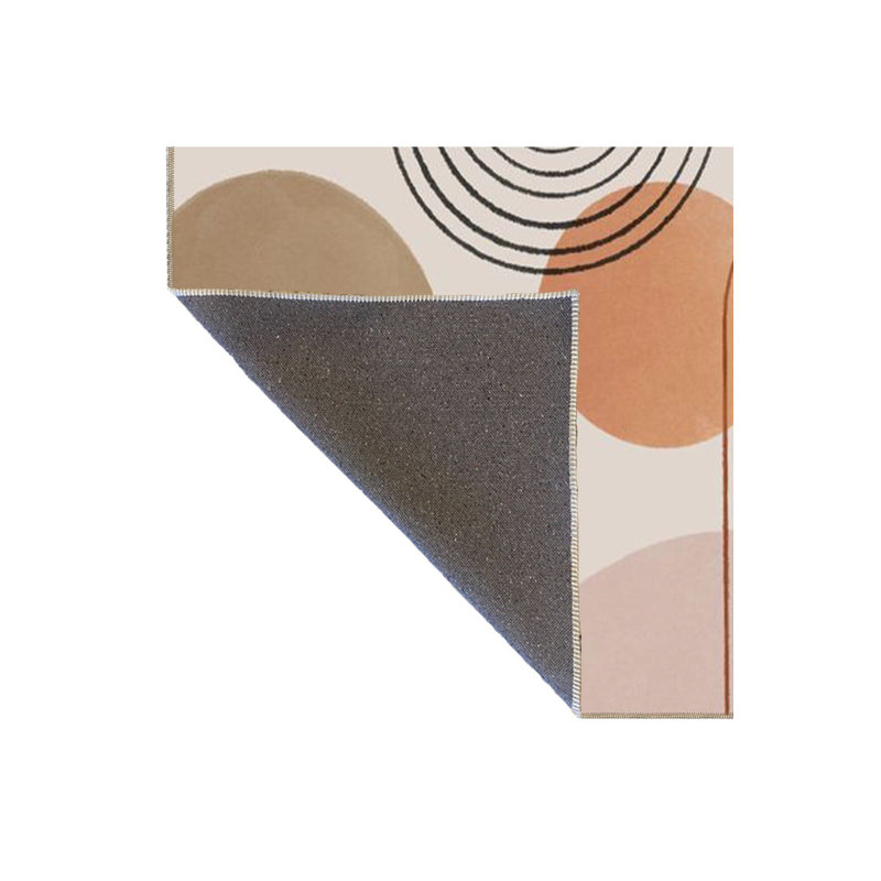 Tapis décoratif tissé à motif de paille lavable à la machine, Sous-tapis rectangulaire 2 pi 4 po x 3 pi 11 po