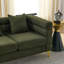 Canapé modulaire 2 places - tissu d'ameublement doux, coussins, tissu de salon moderne de 60 pouces Streamline, attrait,