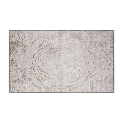 Tapis gris lavable à la machine
