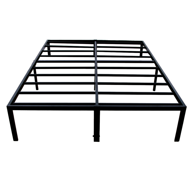 Sommier plateforme moderne en acier noir, Twin