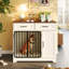 Meuble de rangement pour chien, intérieur avec 2 tiroirs et armoire de rangement