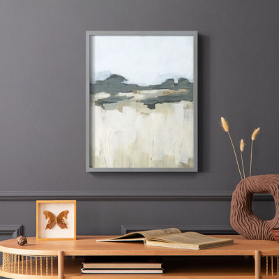 Brushstroke Badlands II, reproduction encadrée - bois massif