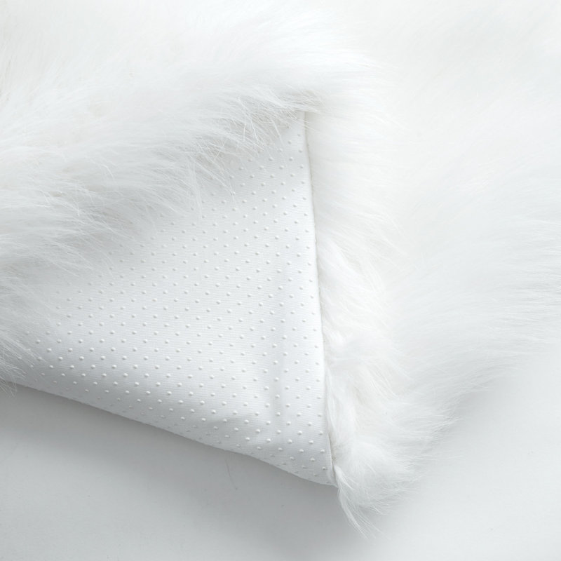 Enrica Soft Fluffy White Area Rug