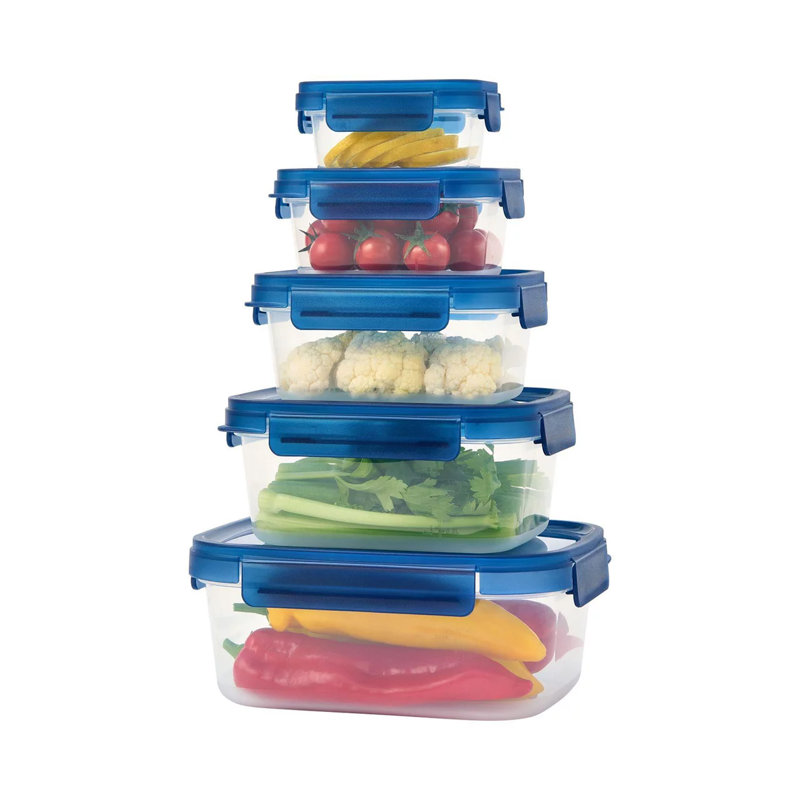  NestnLock 5-Piece Container Set - Sage, Blue