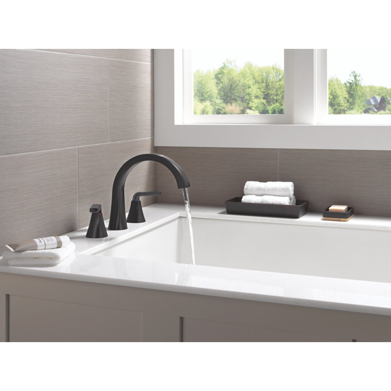 Roman Tub Trim, Matte Black