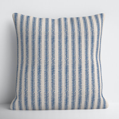 Percy Striped Cotton Pillow Cover