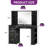 39.3" Makeup Vanity Table With LED Mirror, 4 Drawers, 7 Open Storage Shelves-798340682