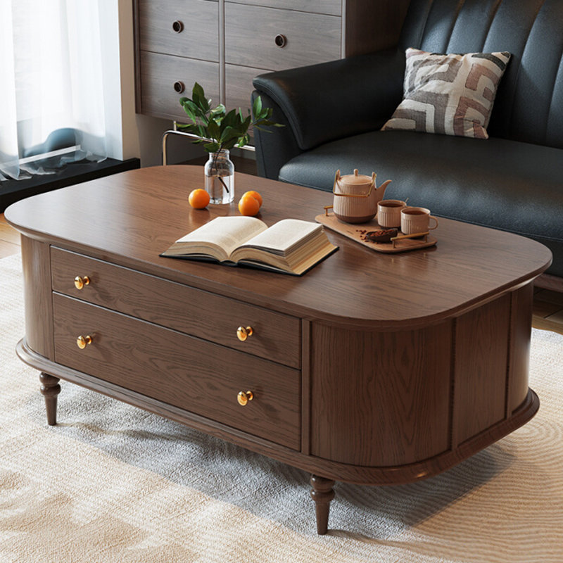 Table basse de style américain, Brun