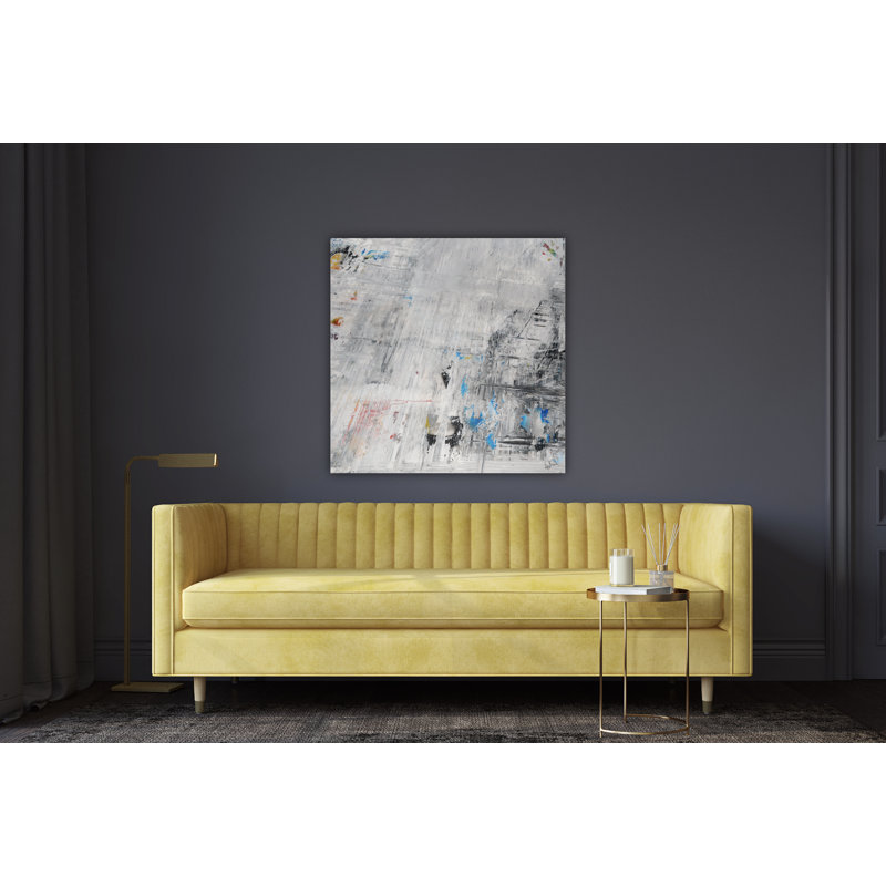 " Hex " by John Beard, 50" H x 50" W x 2" D, Black Floater Framed