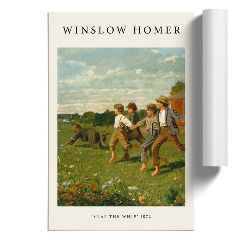 Snap The Whip by Winslow Homer - No Frame Print, 59cm H x 42cm W x 0.1cm D