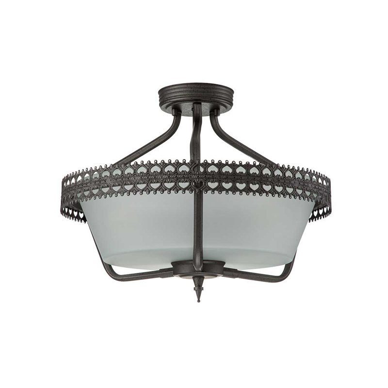Maryam Glass Semi Flush Mount