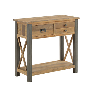 Callender 85cm Solid Wood Top Console Table