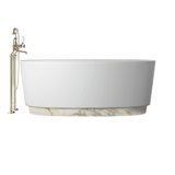 Dove 67.12'' L Freestanding Soaking Bathtub