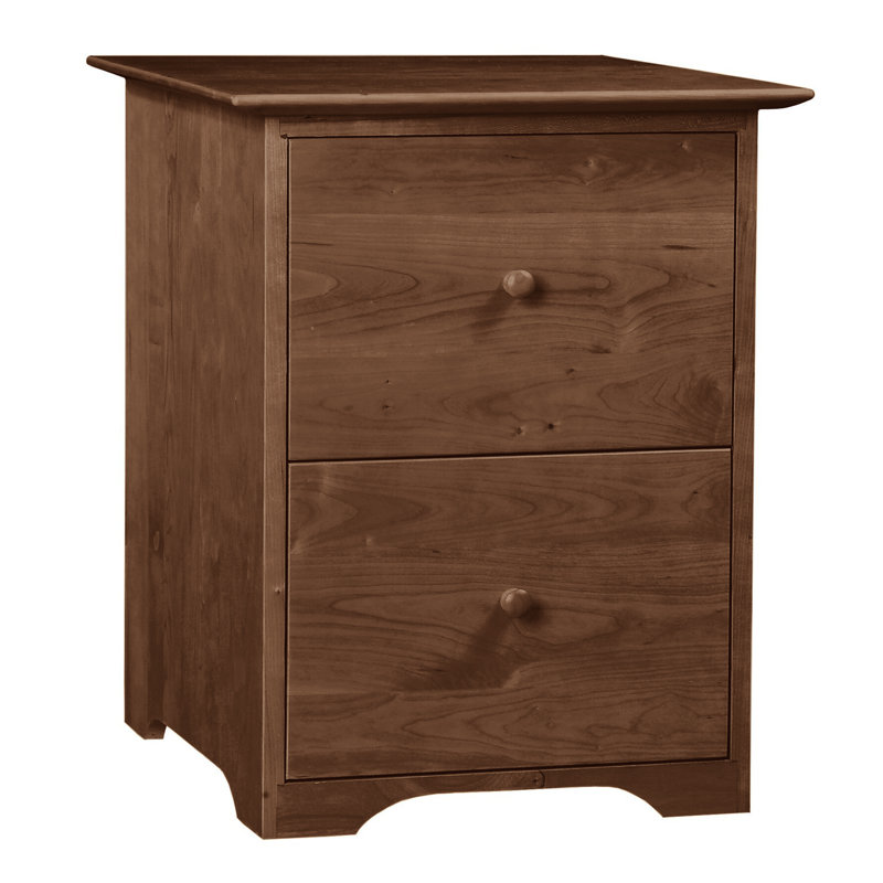 Sarah 20.5'' Wide 2 -Drawer Solid Wood File Cabinet, Saddle Cherry