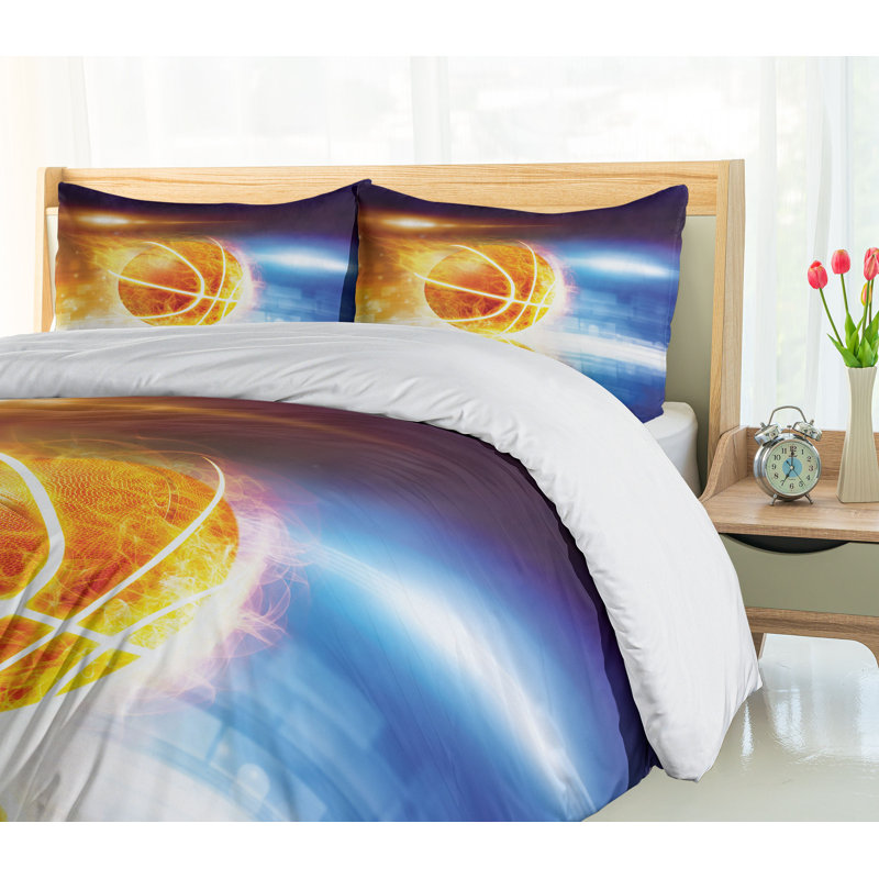 Modern & Contemporary Polyester Duvet Cover, Queen Duvet Cover + 2 Shams
