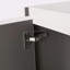 Armoire latérale de salle de bain 12 po, 2 portes à fermeture douce, conception à fixation flottante, 12 * 2 (emballage KD)-692341074