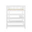Lit mezzanine double avec tablettes et bureau-432229445