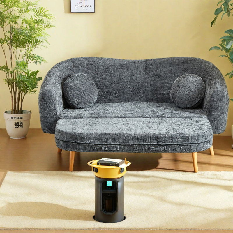 Canapés convertibles à compression, fauteuil inclinable 86 po Chenille