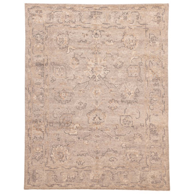 Tapis gris Kavya Oushak 7 pi 11 po x 9 pi 11 po