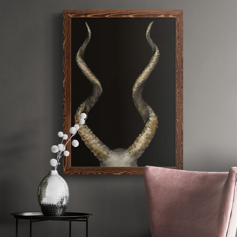 Spiral Antelope Horns, reproduction d'art sur toile, H 37,5 po x l 27,5 po x P 1 po, Érable