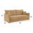 Cadie Mocha Chenille Sofa W/2 Pillows