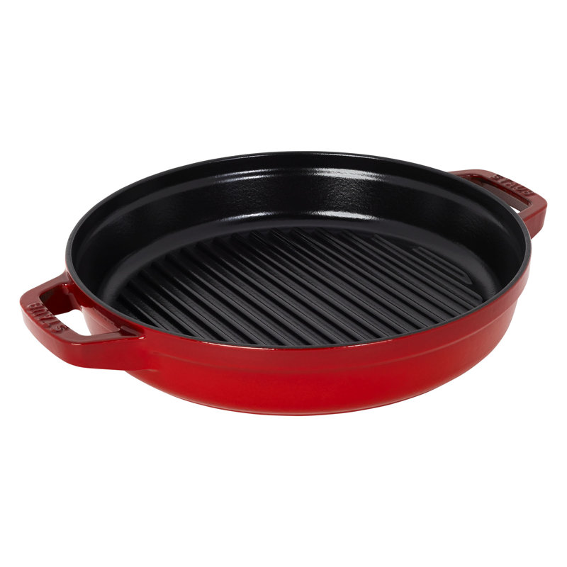 Staub Cast Iron 4-Pc Stackable Set, Cherry