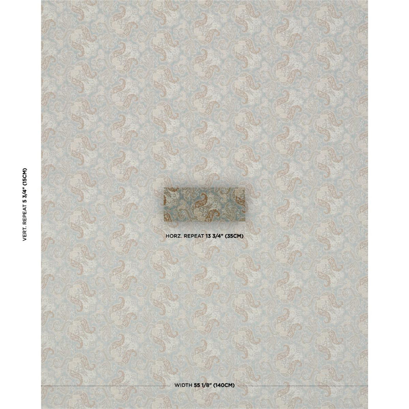 Tissu tulipano, Bleu