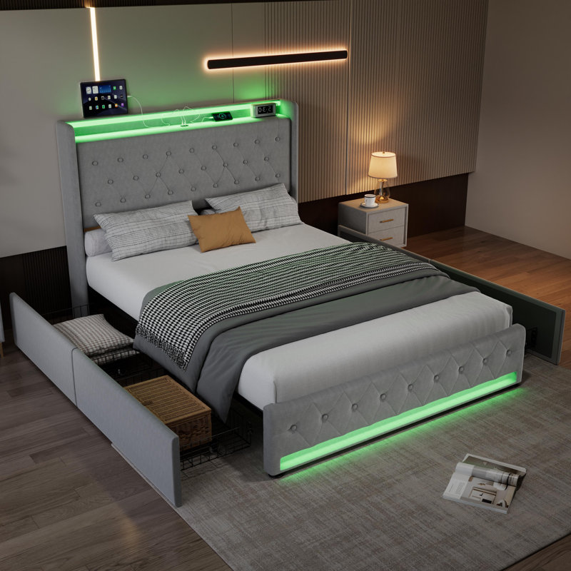 Upholstered Storage Bed