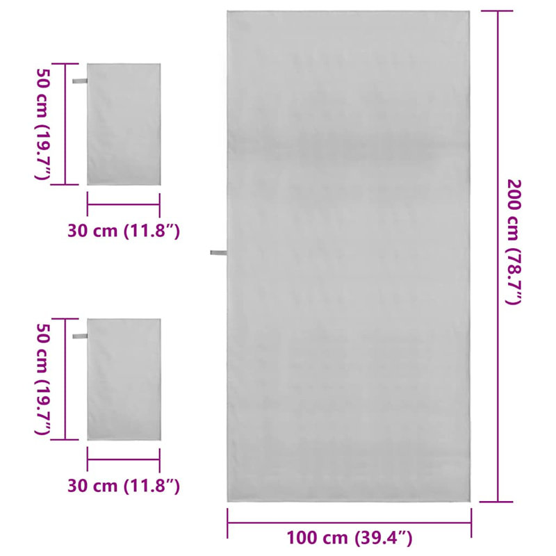 Mulit-Size Set, Grey
