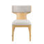 Ensemble de 2 chaises d'appoint Kennedy Natural