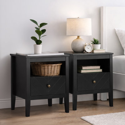 45 cm W Bedside Table