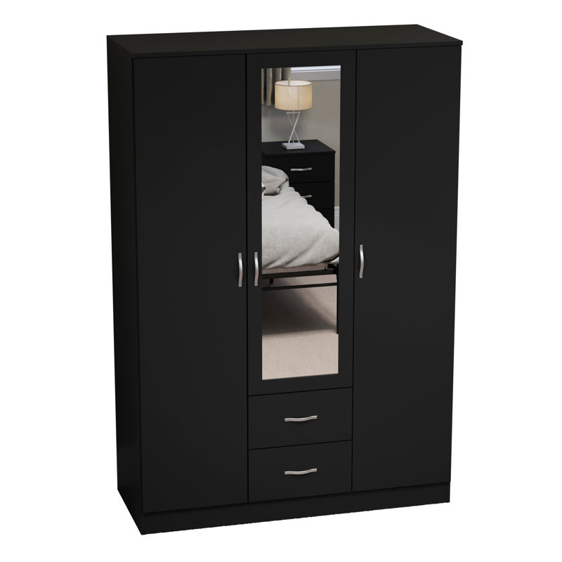 Maybery MDF & Particleboard Wardrobe, Black