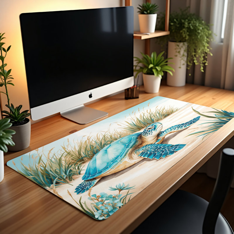 Polyester Desk Pad, 14.4x12.1