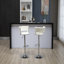 Ensemble de 2 tabourets de bar pivotants à hauteur de comptoir réglable avec repose-pieds pour cuisine, salle à manger 2PC / ENSEMBLE