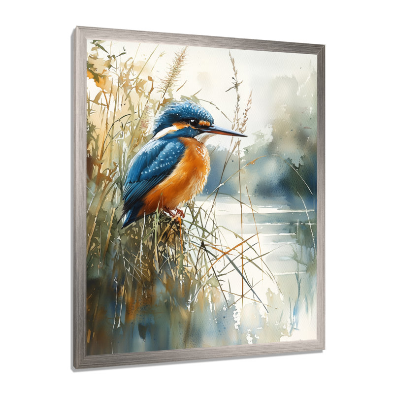 Germania - animaux, reproduction d'art sur toile, H 32 po x l 16 po, Picture Framed, Argent argent