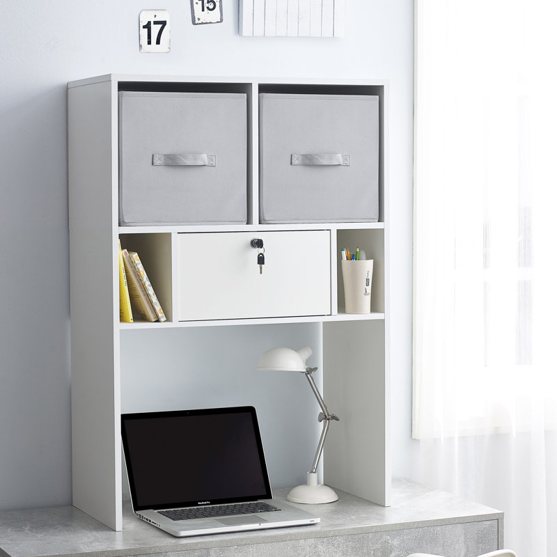 Bibliothèque de bureau verrouillable Yak About It, Blanc