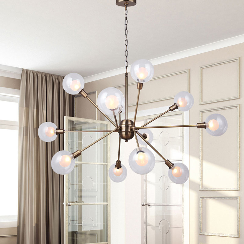 Lustre sphérique spoutnik à 12 lumières Zelie