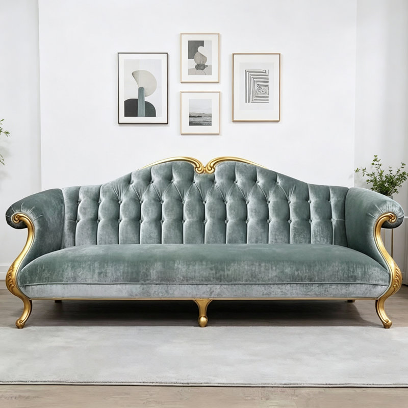 Canapé trois places de luxe léger de style américain