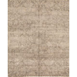 Neo Villa Floral Area Rug in Gray/Taupe