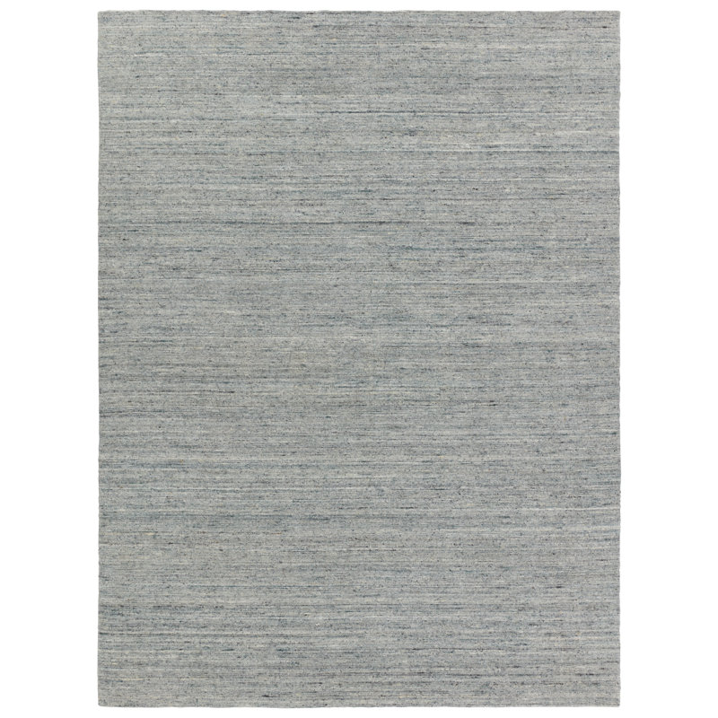 Vassa Blue and Gray Handmade Wool Rug