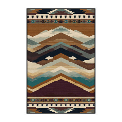  Tapis lavable Mountain Ridge Southwestern
