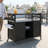 Black Outdoor Kitchen Island