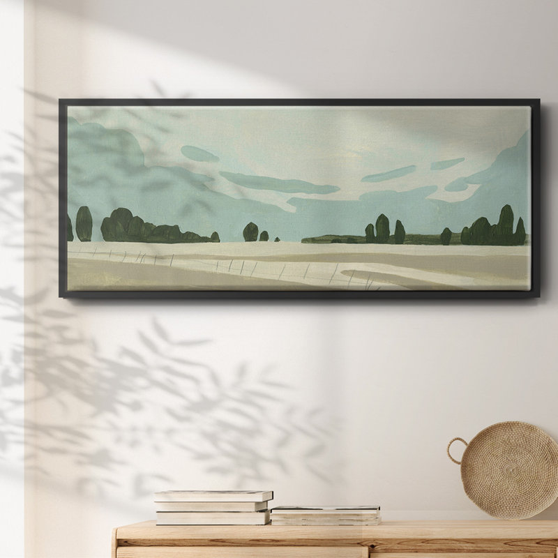 Farmland Study III- Framed Canvas, 24" H x 60" W