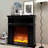 Black Manufactured Wood Electric Fireplace-31512219
