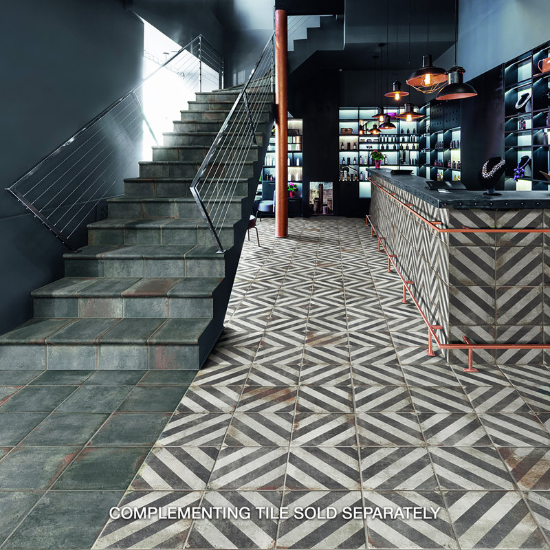 DAnticatto Decor 9" x 9" Porcelain Patterned Wall & Floor Tile