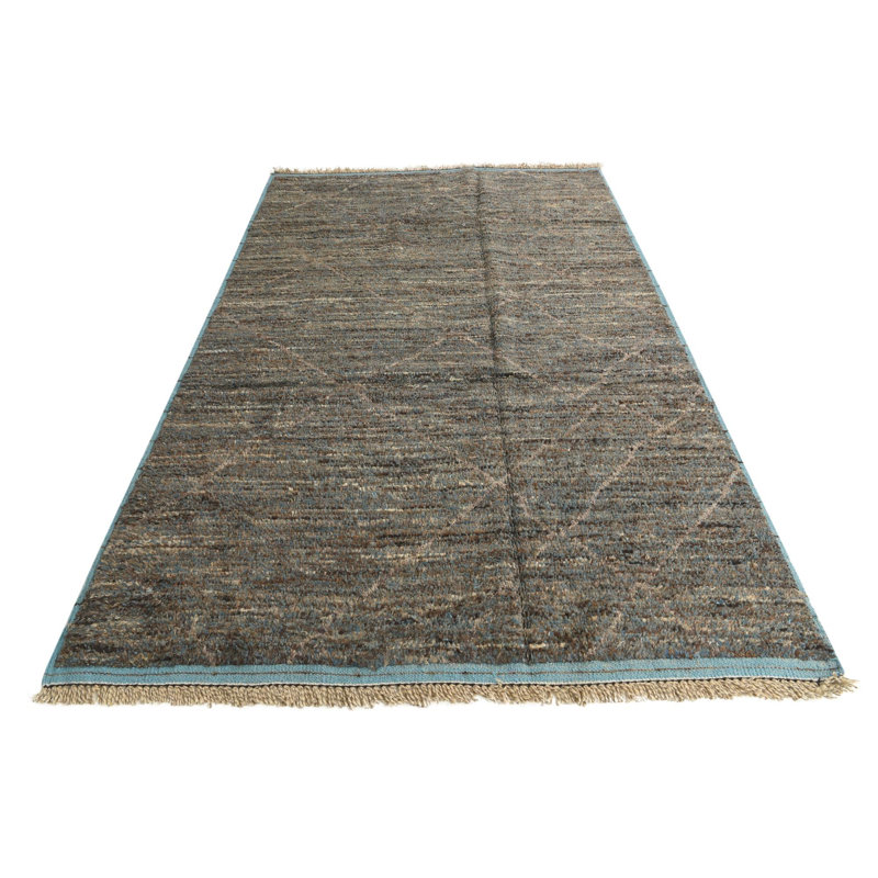 Tapis bleu et brun 6x9 Pinson