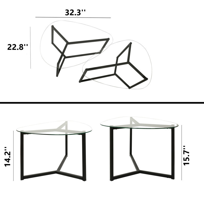 Table basse à structure ouverte