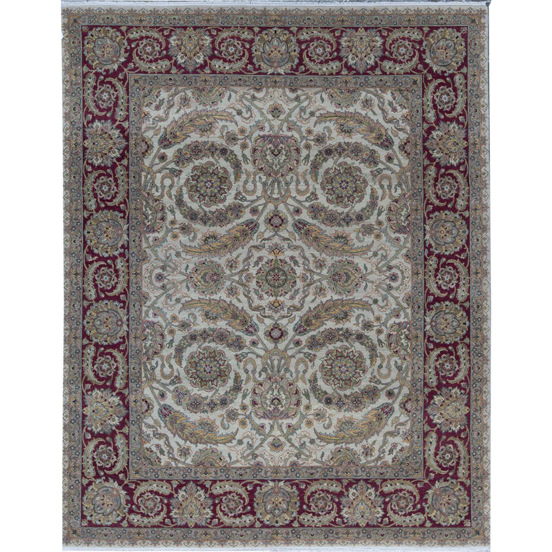 Wool Oriental Area Rug, Rectangle 8'10" x 11'5"
