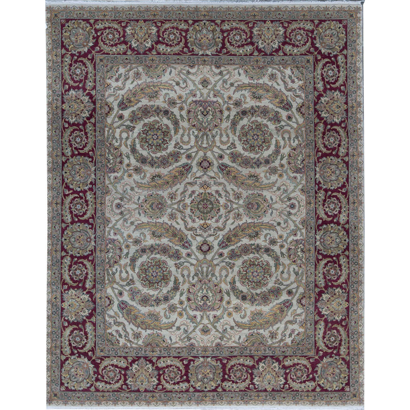 Wool Oriental Indoor Rug, Rectangle 8'10" x 11'5"